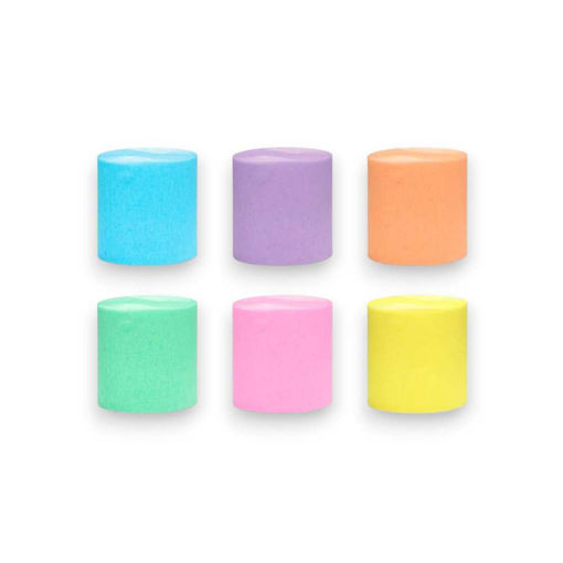 Picture of CREPE PAPER PASTEL RAINBOW  MIX 5CM X 10M - 6 PACK